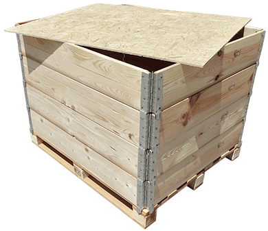Cassa in legno standard, posizionamento coperchio, ISPM 15 FAO