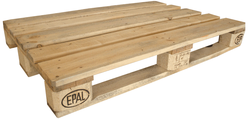Pallet EPAL-EUR 120x80, pallet in legno certificato e trattato.